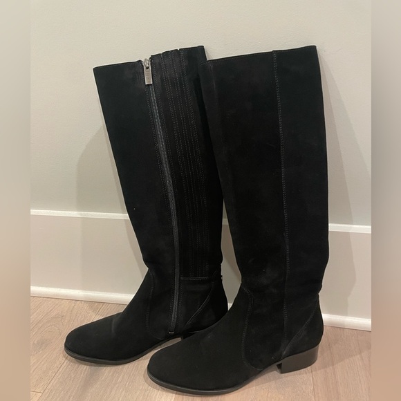 DuoBoots Haltham Standard Knee High Boots in Black Suede Sz 39 - Picture 11 of 13